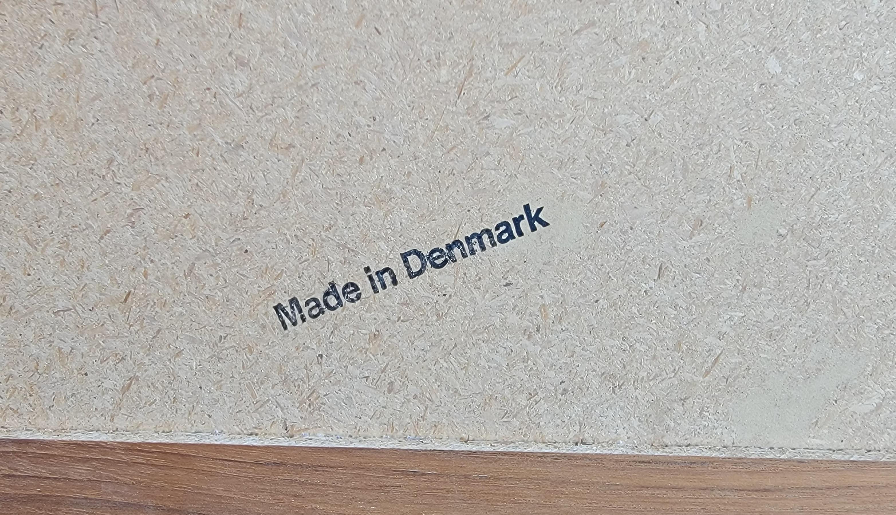 Orange Teak & Tile Danish Modern End Tables 6