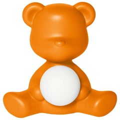 In Stock in Los Angeles, Orange Teddy Bear Lamp LED Rechargeable