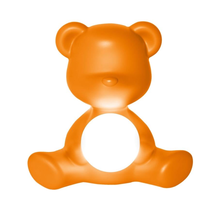 Contemporary In Stock in Los Angeles, Orange Teddy Bear Lamp LED Rechargeable