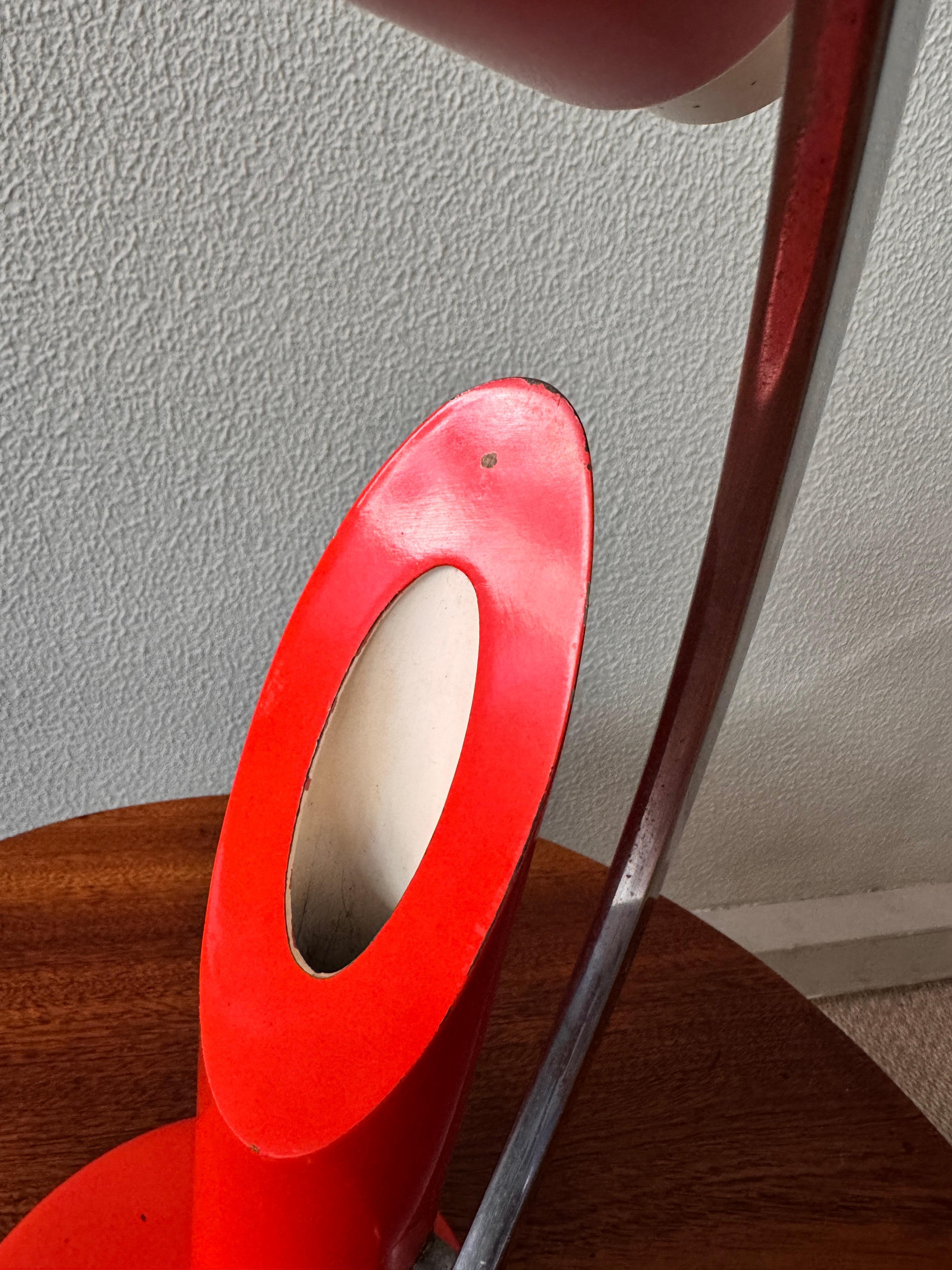 Orange THARSIS Foldable Table Lamp from Fase by Luis Perez de la Oliva, 1973 For Sale 8