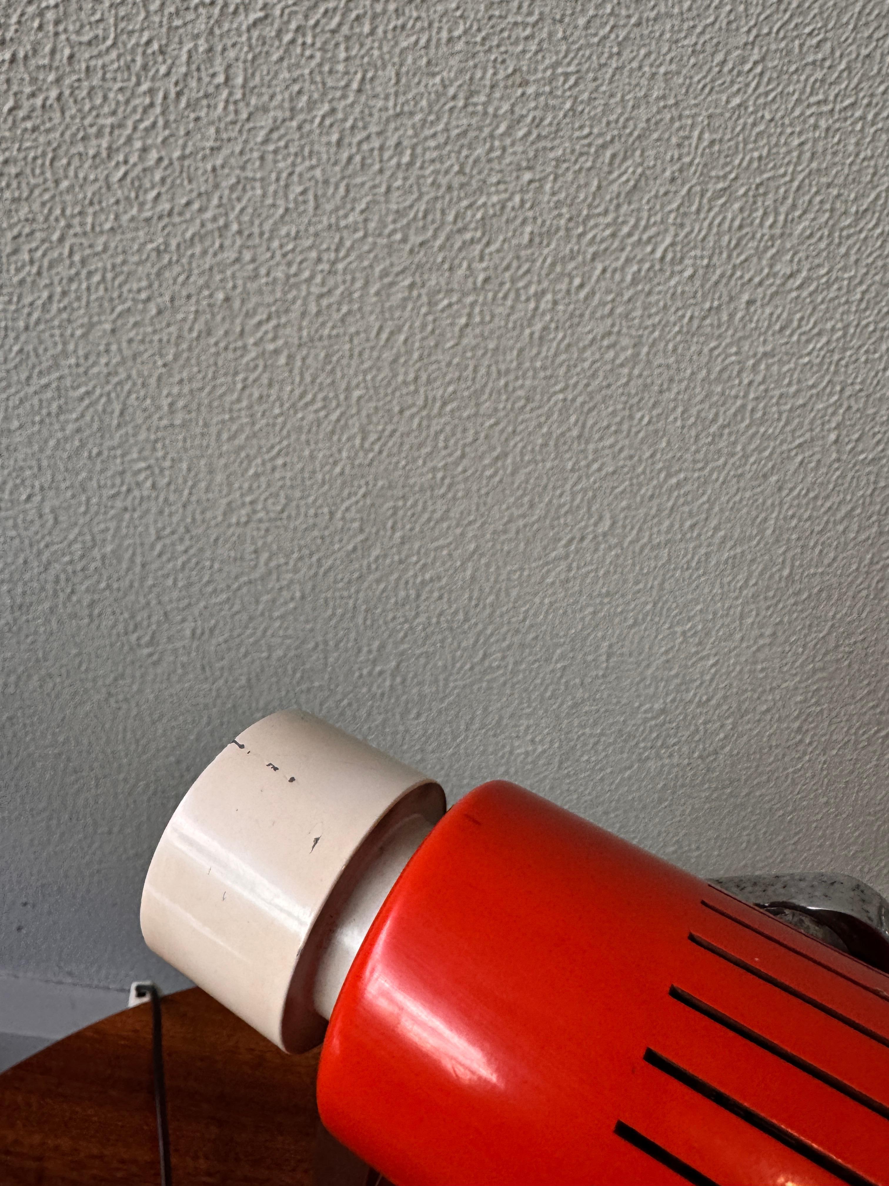 Orange THARSIS Foldable Table Lamp from Fase by Luis Perez de la Oliva, 1973 For Sale 11
