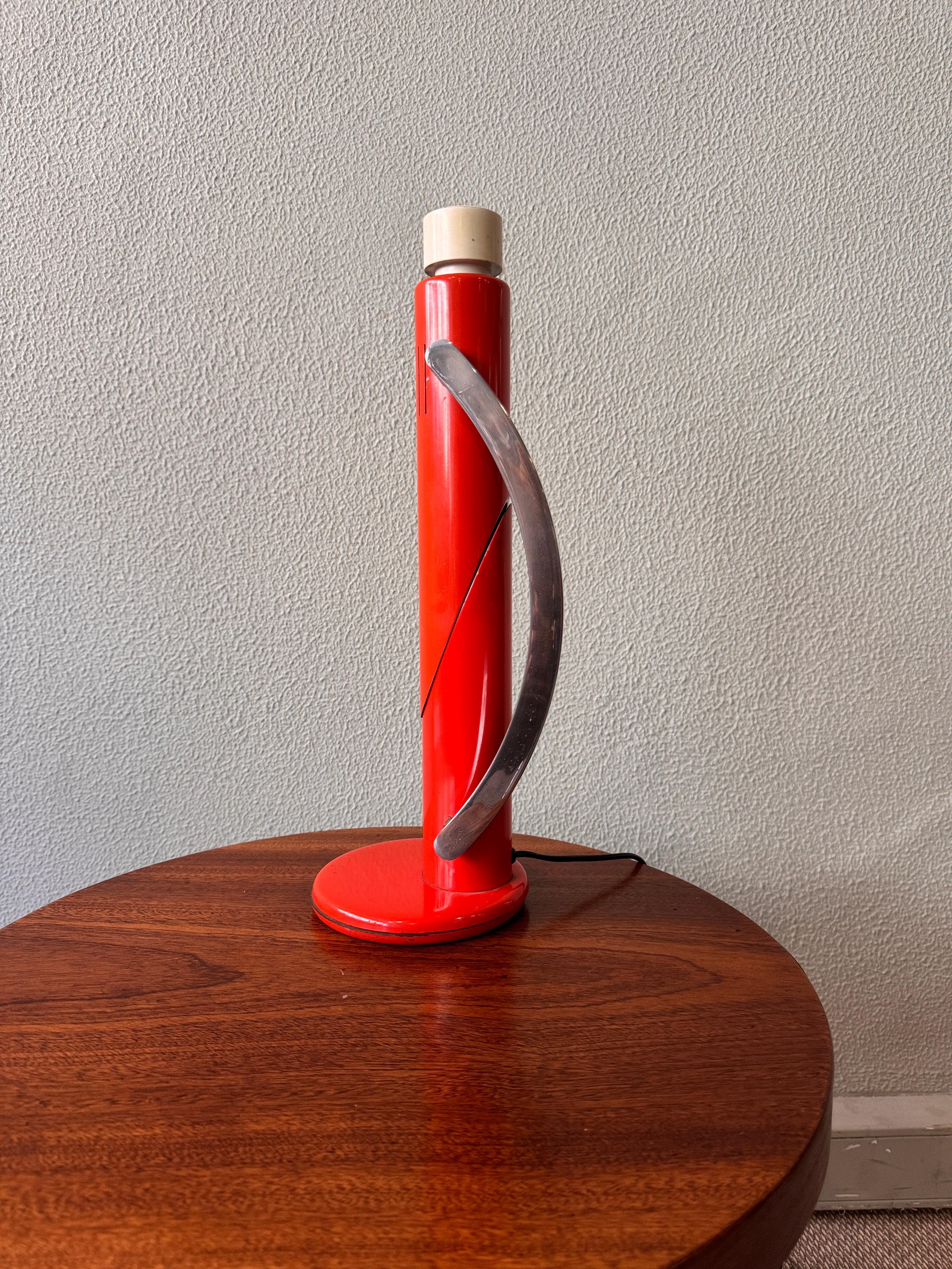 Spanish Orange THARSIS Foldable Table Lamp from Fase by Luis Perez de la Oliva, 1973 For Sale