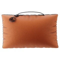 Orange Throw Pillow, Modern Rectangle Cushion Outdoor/Indoor Waterproof