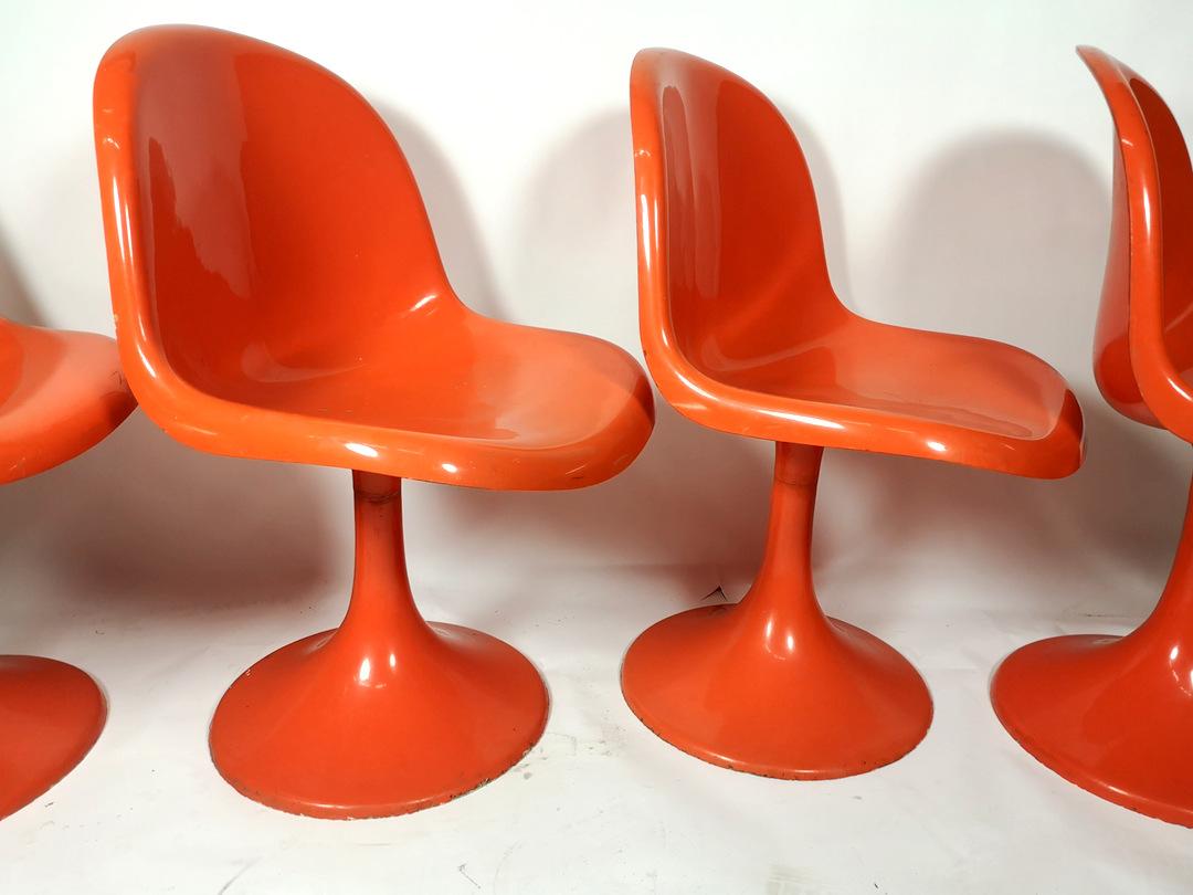 tulip chair orange