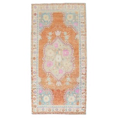 Orange Turkish Anatolian Rug