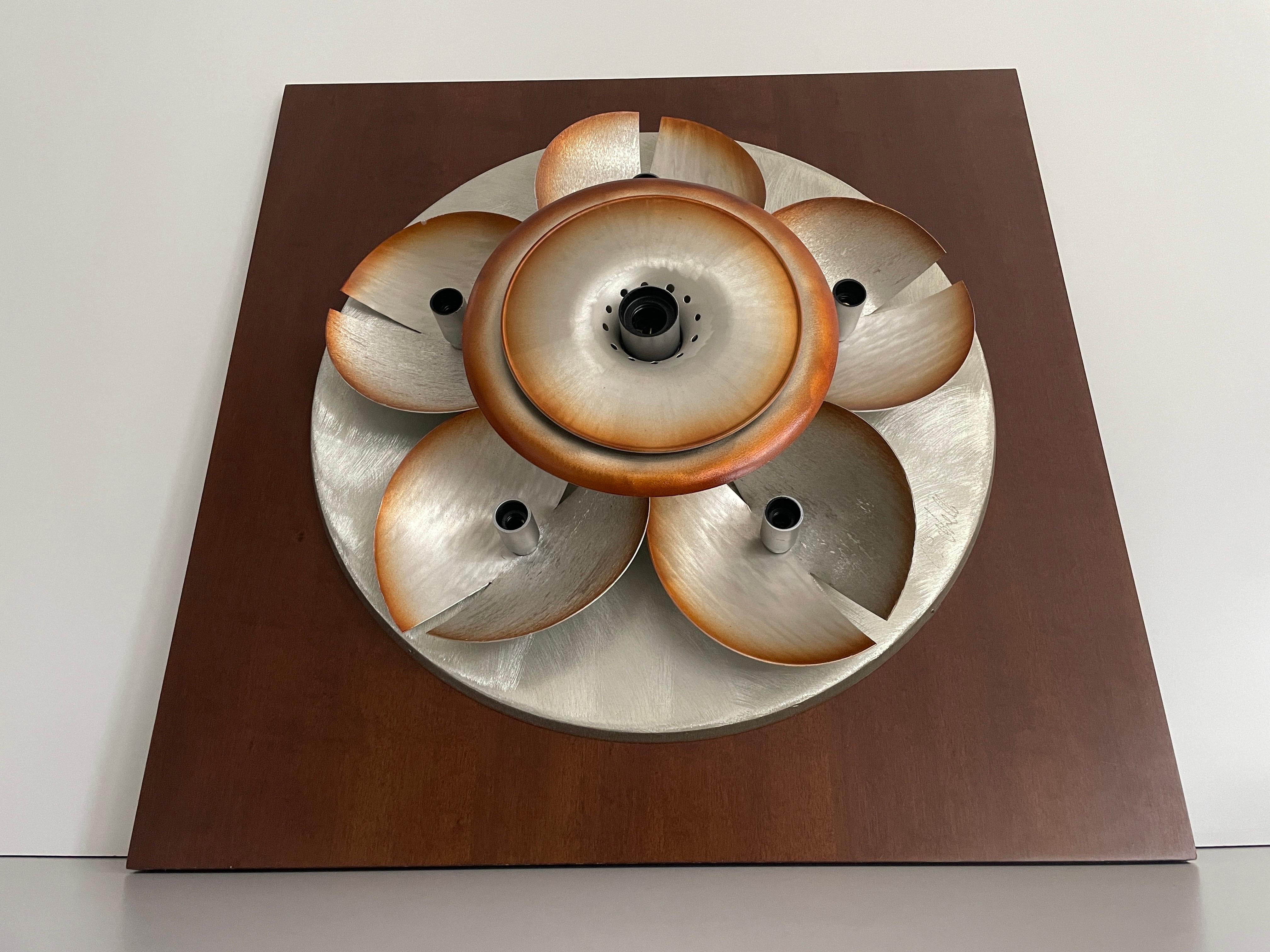 Space Age 'Orange' Wall Lamp by Otello Ciullini for Studio EF Viareggio, 1970s, Italy For Sale