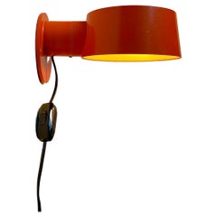 Orange Wall Sconce by Svend Middelboe for Nordisk Solar, 1970s