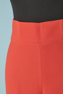 Orange wild legs trouser with split on both side Gai Mattiolo Love to Love