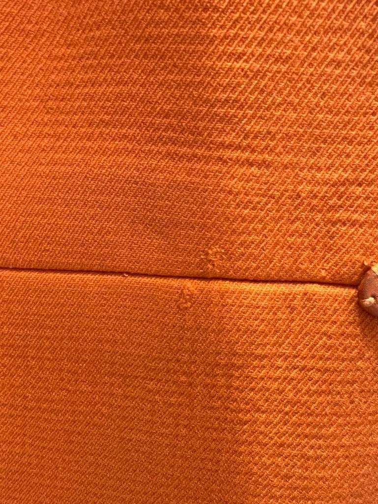 Cappotto doppiopetto in lana arancione BRAIDI Circa anni '60 in vendita 1