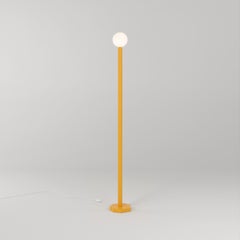 Orange Yellow Outlines Cut Floor Light by Atelier Areti