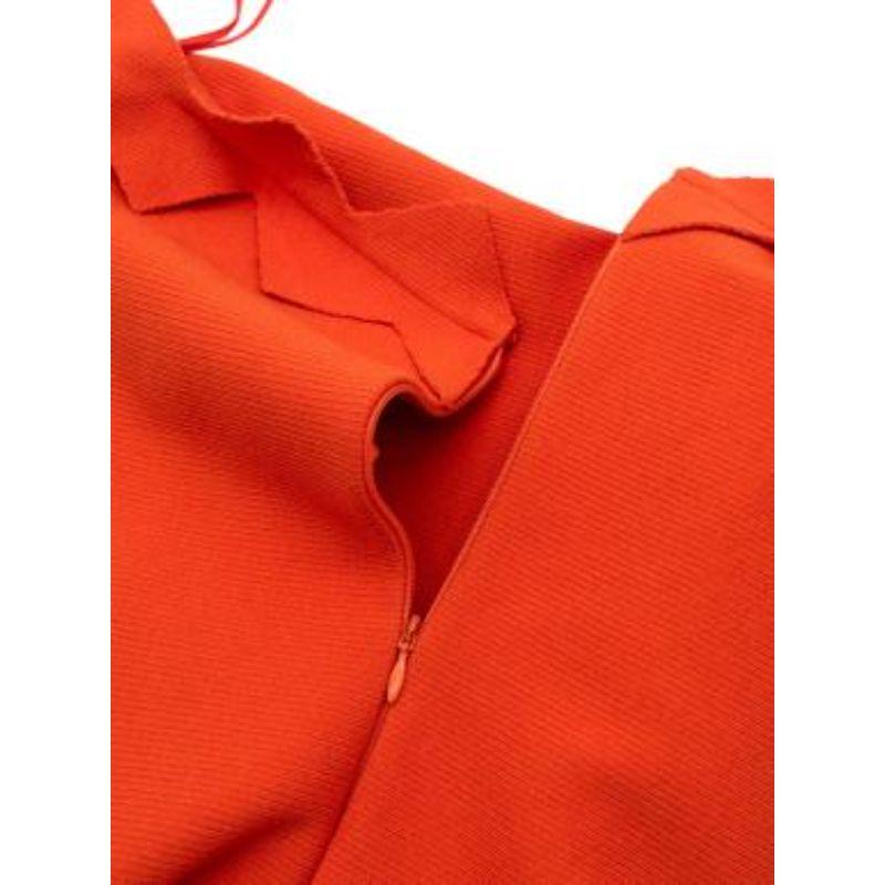 orange zig zag dress