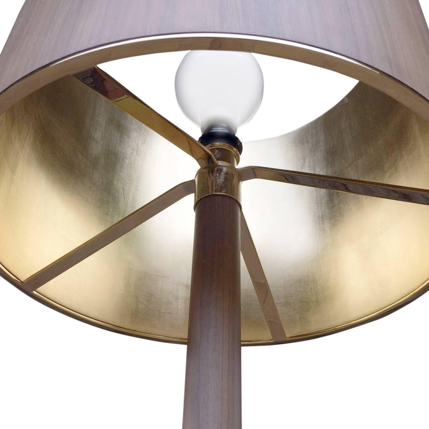 Italian Orangeshade Table Lamp
