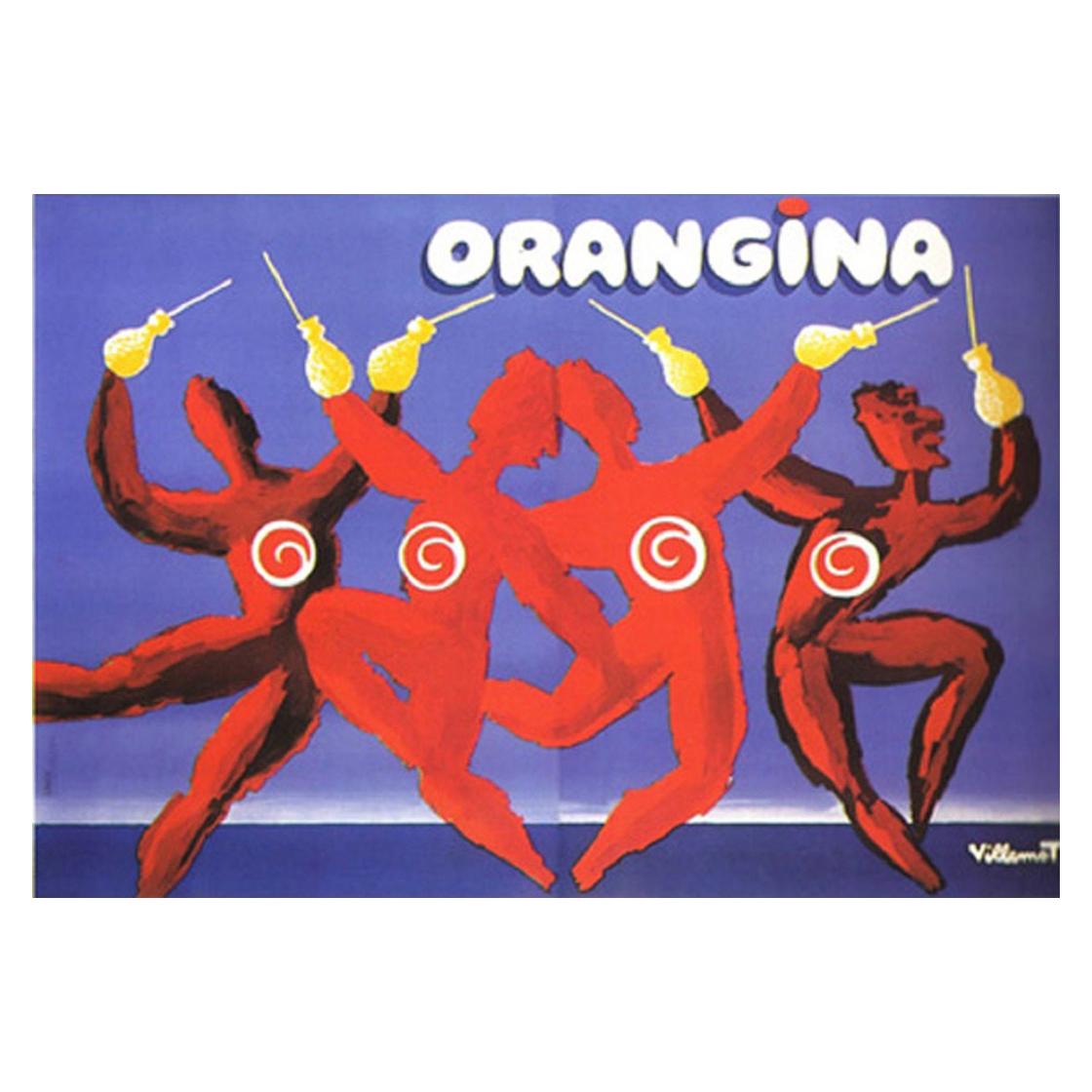 Danza Orangina, Villemot Poster originale d'epoca