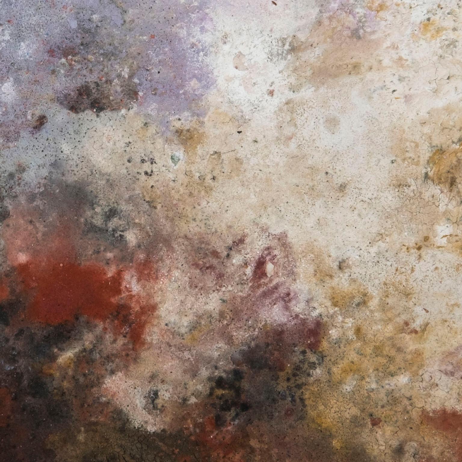 Terra Bruciata #13 (Scorched Earth) - Abstract Blue, Purple, and Red Painting 1