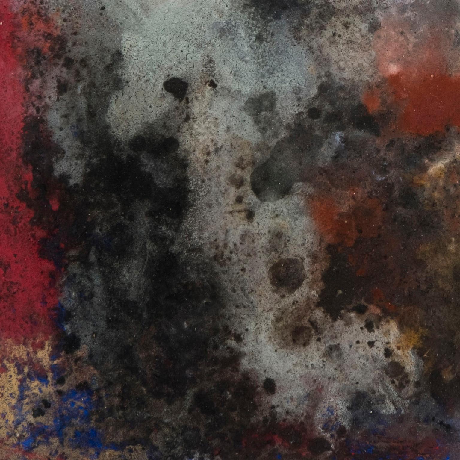 Terra Bruciata #13 (Scorched Earth) - Abstract Blue, Purple, and Red Painting 3