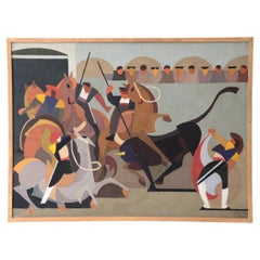 Tela di Orazio Orazi "La corrida di Cheval