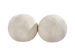 Orb Accent Pillow in Beige Alpaca by Holly Hunt