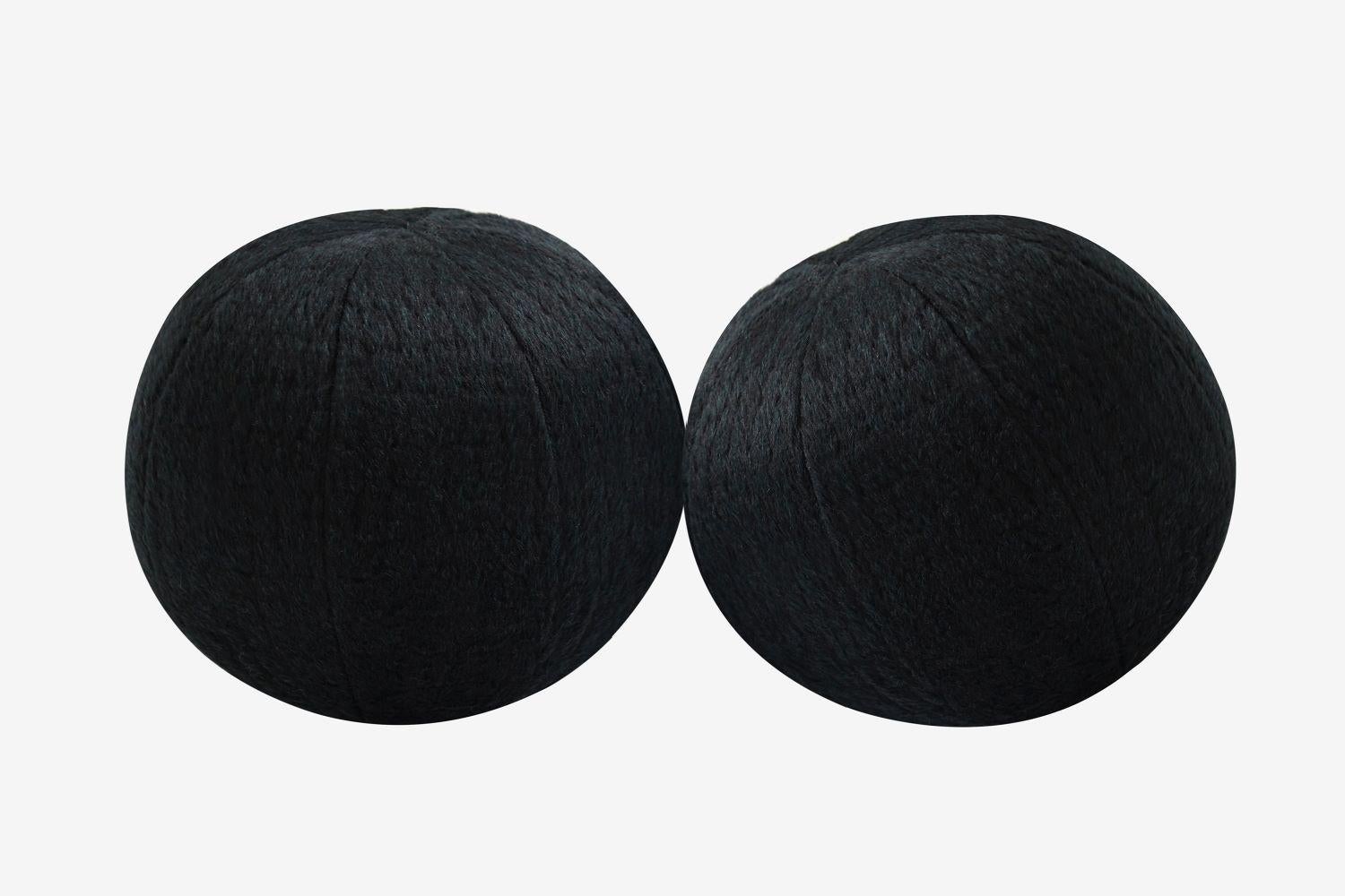 Kugel-Akzent-Kissen aus marineblauem Alpaka von Holly Hunt (21. Jahrhundert und zeitgenössisch) im Angebot
