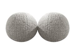 Orb Accent Pillow in Slate Grey Alpaca by Holly Hunt