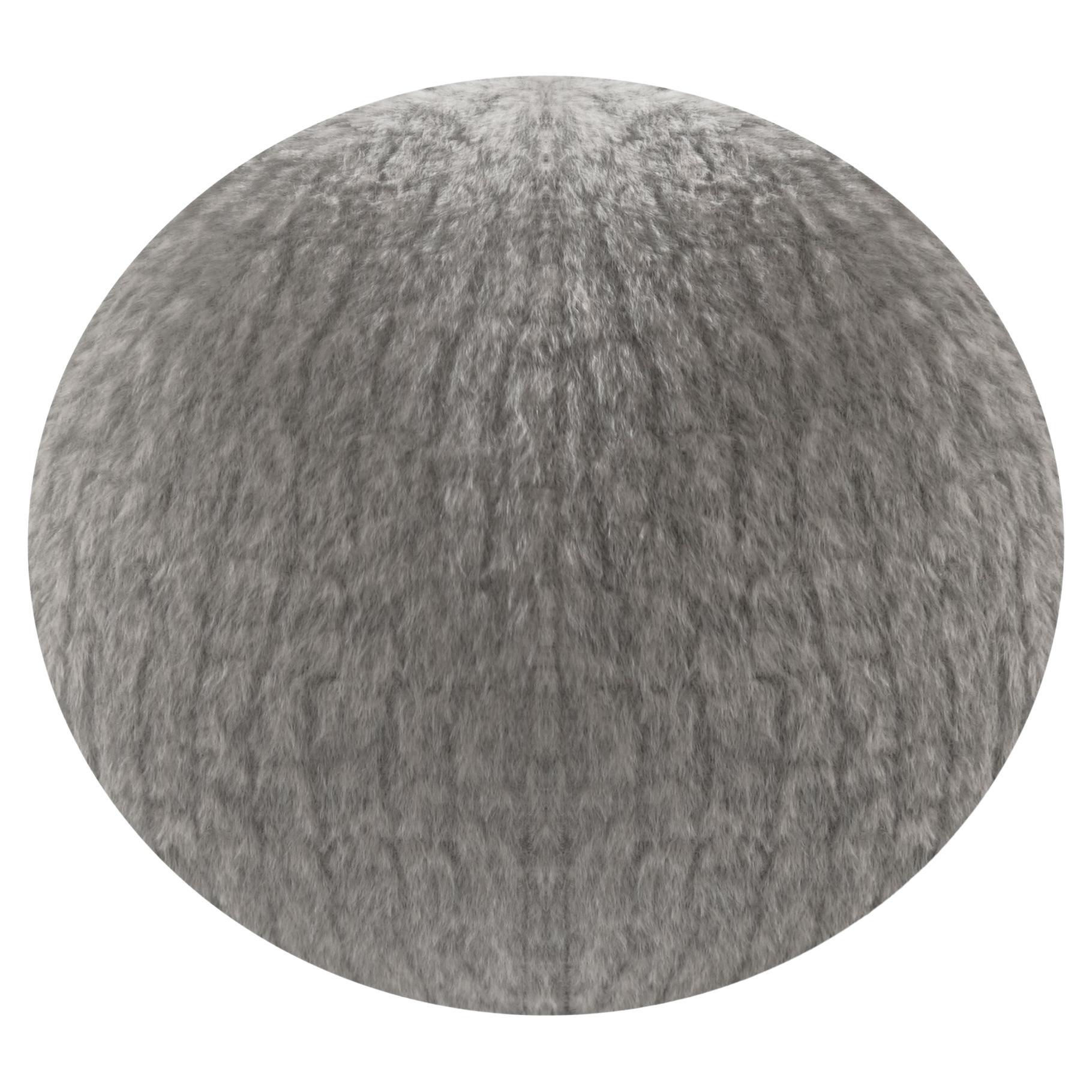 Orb Accent Pillow in Slate Grey Alpaca by Holly Hunt For Sale