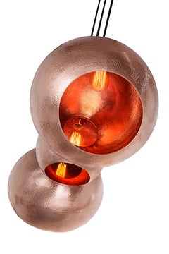 Orb Berth Handmade Solid Copper Modern Chandelier