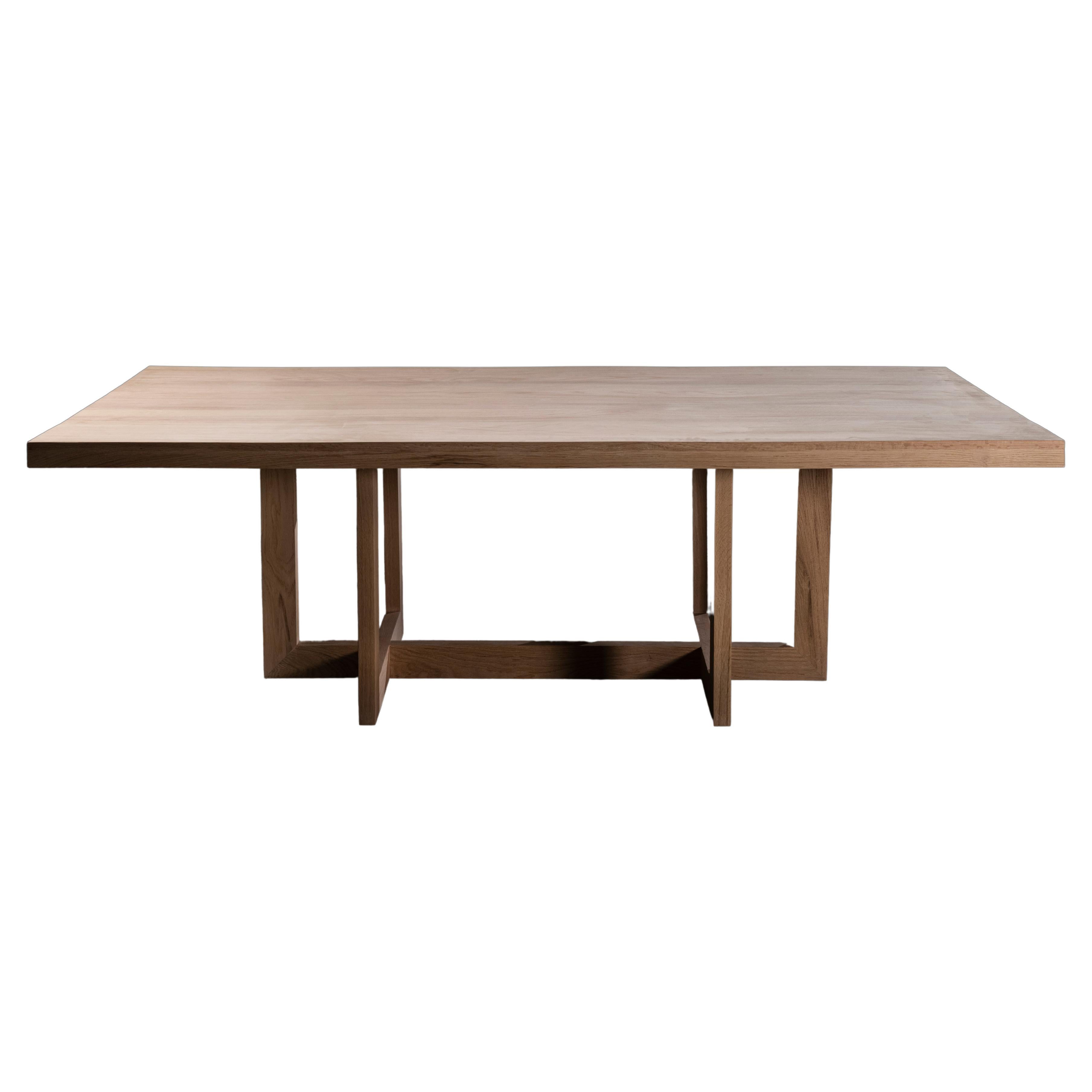 Orb Natural Solid Oak Dining Table
