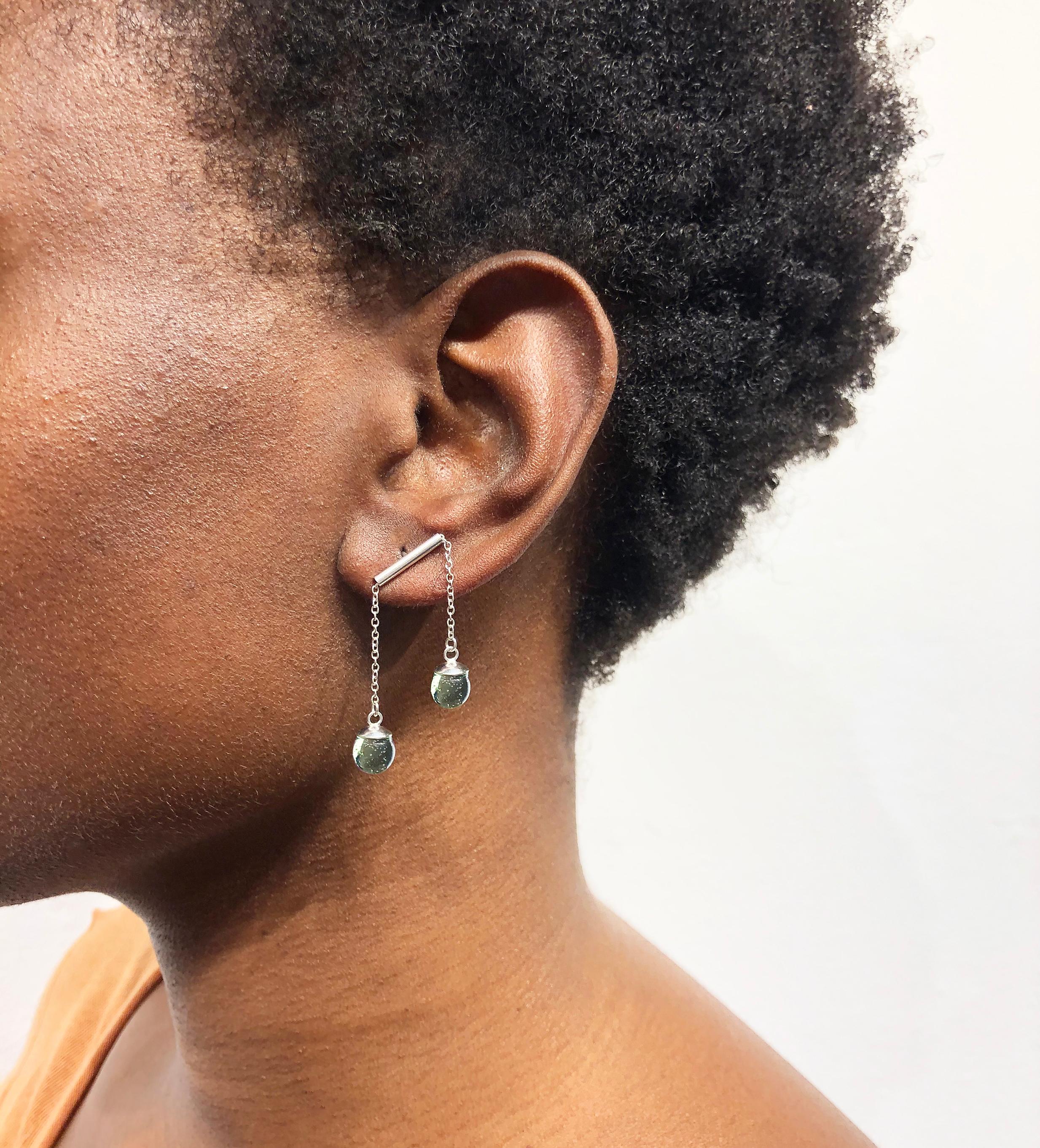mini orb earrings
