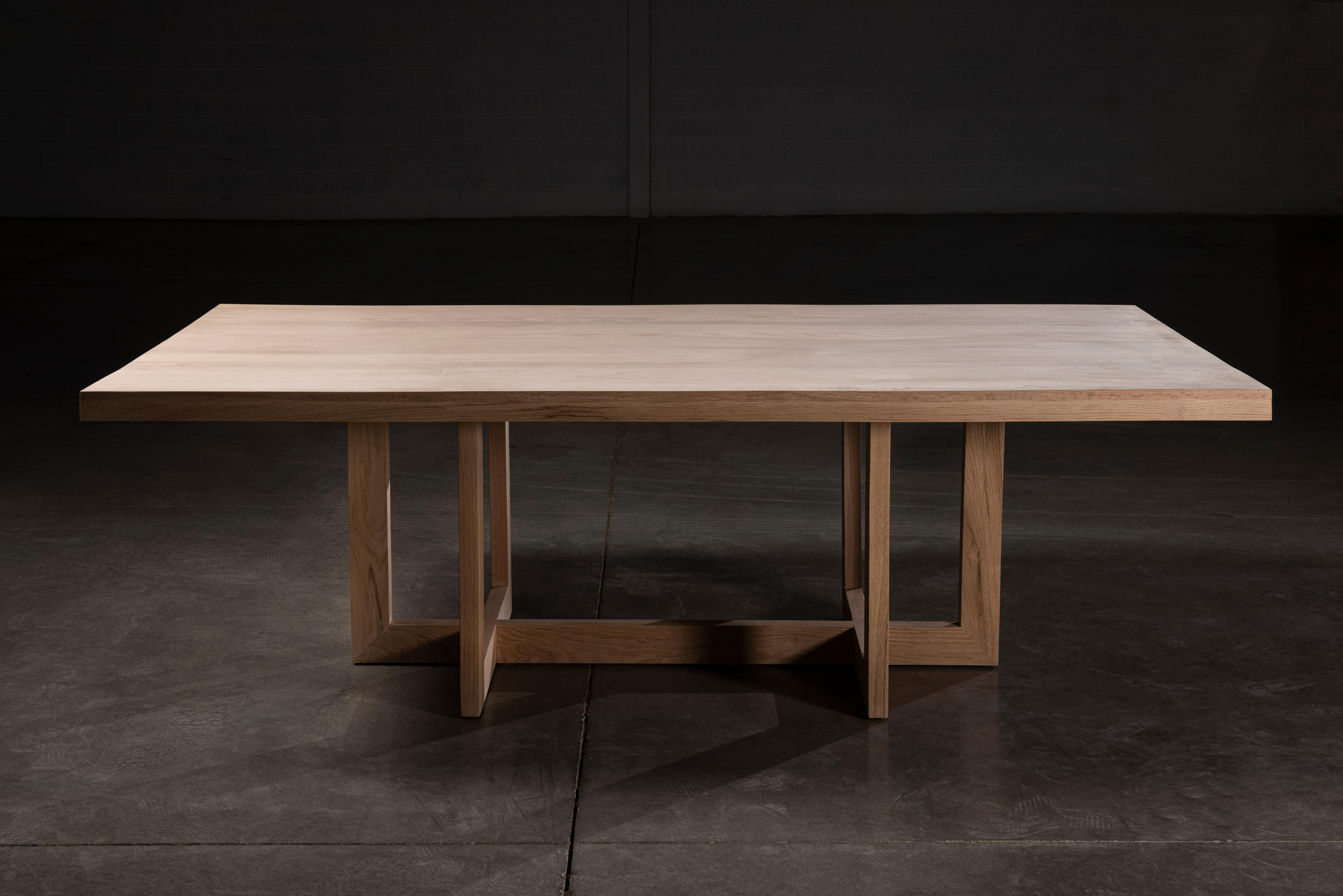 ORB Rectangular Dining Table in Natural Finish Solid Oak by No Age Studio Neuf - En vente à Geneve, CH