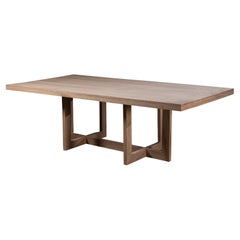 ORB Rectangular Dining Table in Natural Finish Solid Oak by No Age Studio