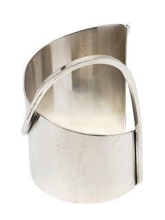 ORB Sterling Silver Modernist Cuff Bracelet #23425