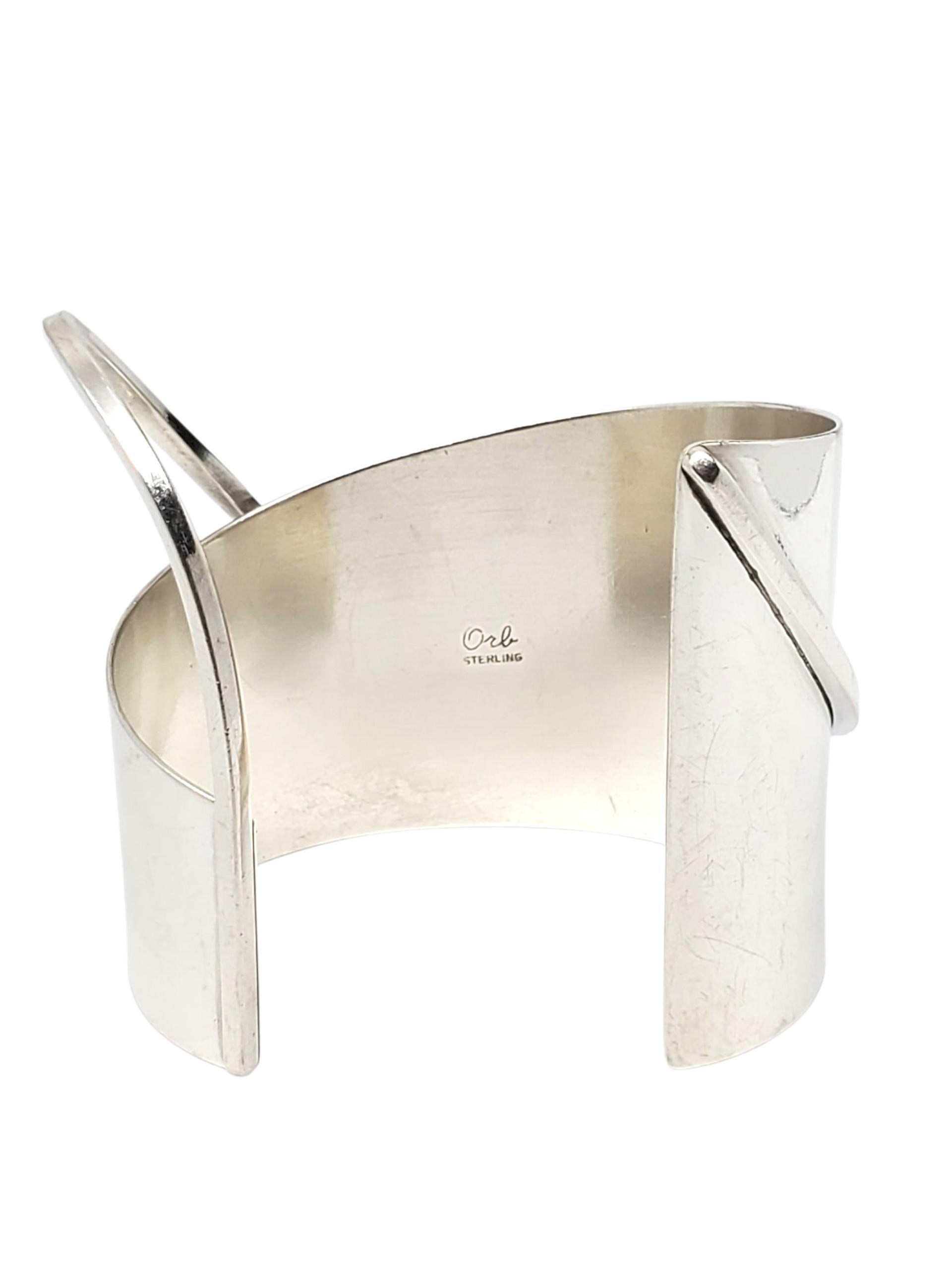 Contemporaneo ORB Bracciale Modernista in argento Sterling #23425 in vendita