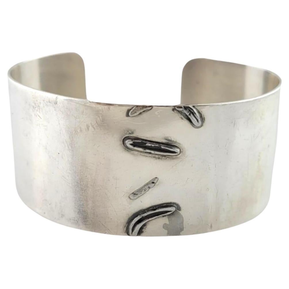 ORB Sterling Silver Modernist Cuff Bracelet Otto Robert Bade #17854