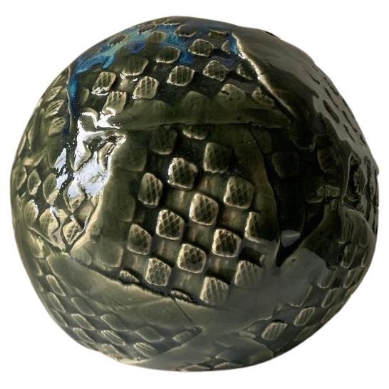 Orb Studio Pottery Sculpture, Olive