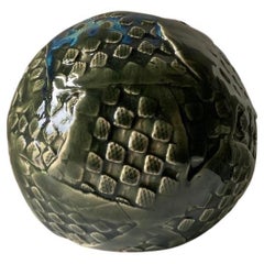 Orb Studio Pottery Sculpture, Olive