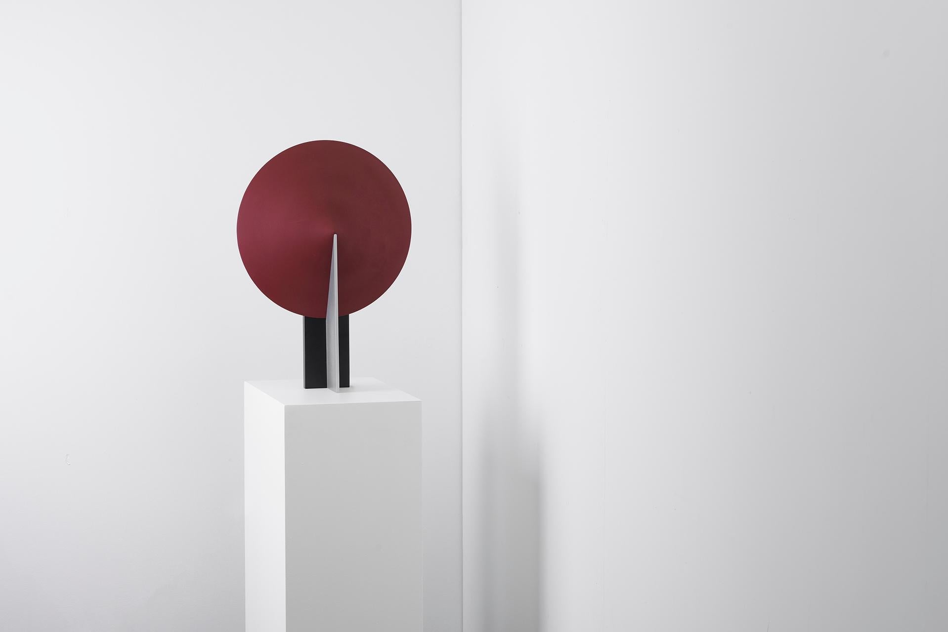 Lámpara de mesa Orbe, de RAIN, Lámpara contemporánea, latón y aluminio, negro y verde Brasileño en venta