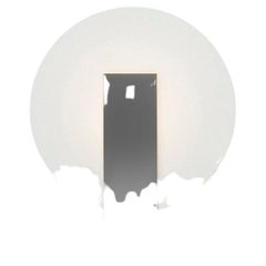 Orbe Wall Lamp, by Rain, Contemporary Lamp, Brass & Aluminum, Black and Silver