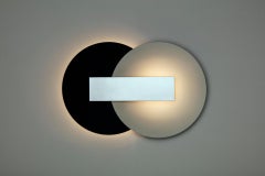 Orbe Wall Lamp, by Rain, Contemporary Lamp, Brass & Aluminium, Silver & Blue