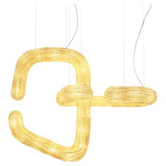 Orbette Medium by Ango – Handcrafted Sculptural Pendant Light in Natural Rattan