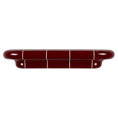 Orbi Modular Shelf - L - Deep Burgundy High-Gloss Ceramic-Inspired Finish