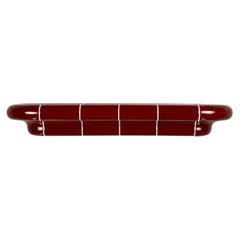 Orbi Modular Shelf - XL - Deep Burgundy High-Gloss Ceramic-Inspired Finish
