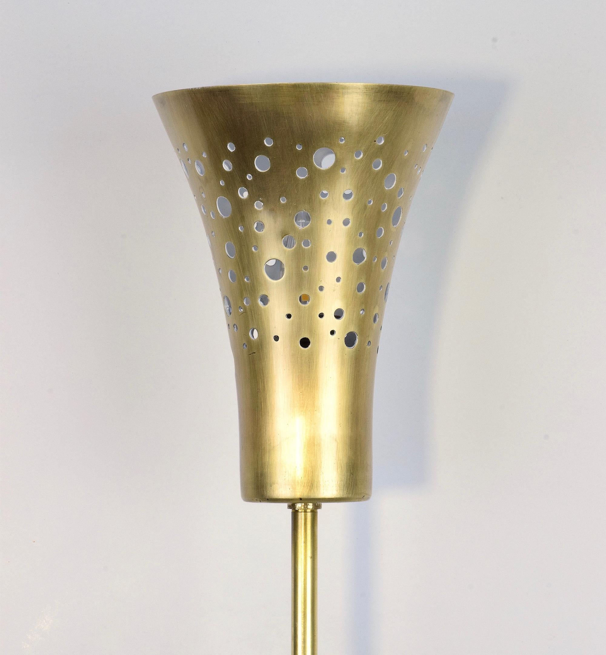 Orbi-WM1 Contemporary Brass Articulating Wall Light, Flow Collection 1
