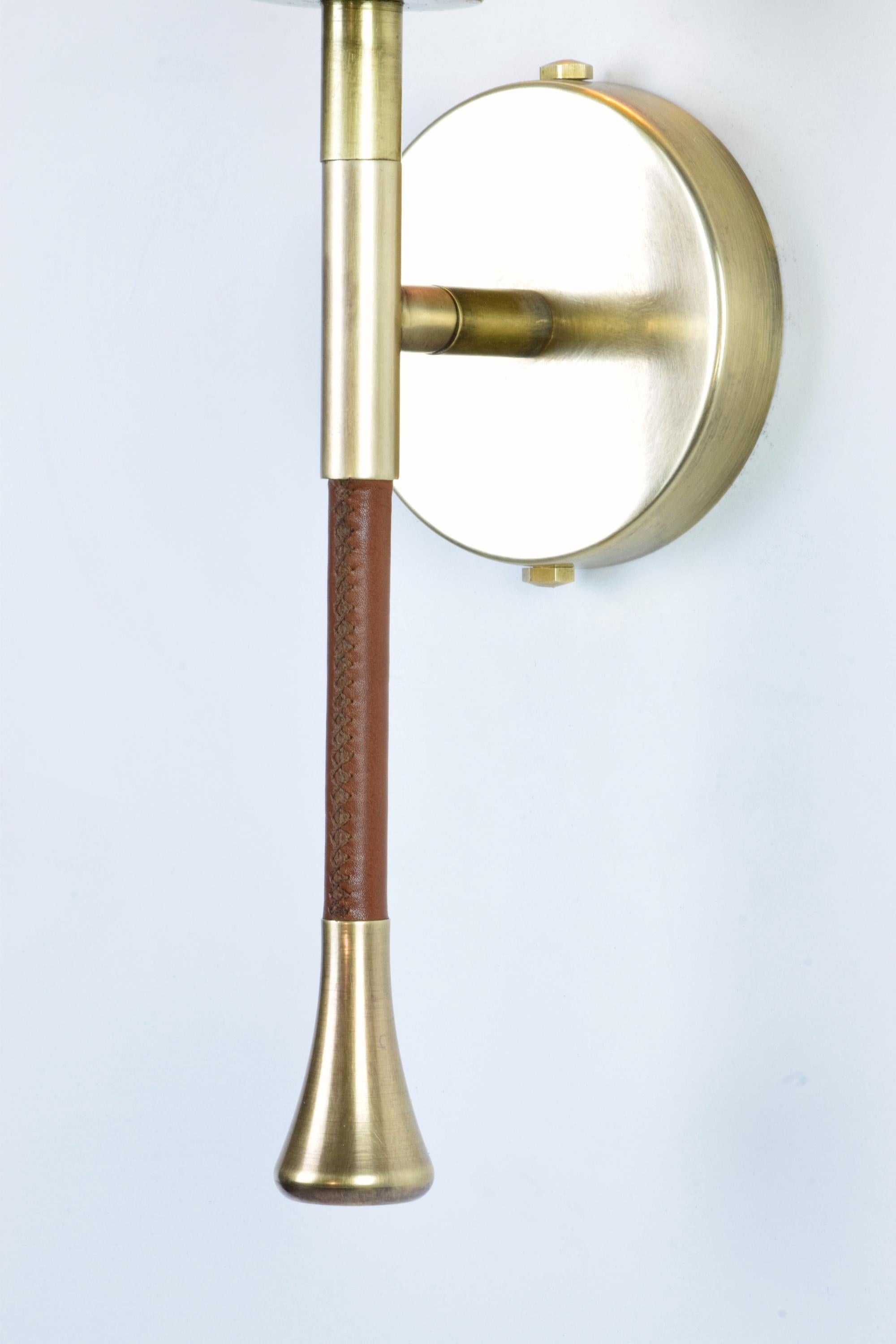 Orbi-WM1 Contemporary Brass Articulating Wall Light, Flow Collection 3