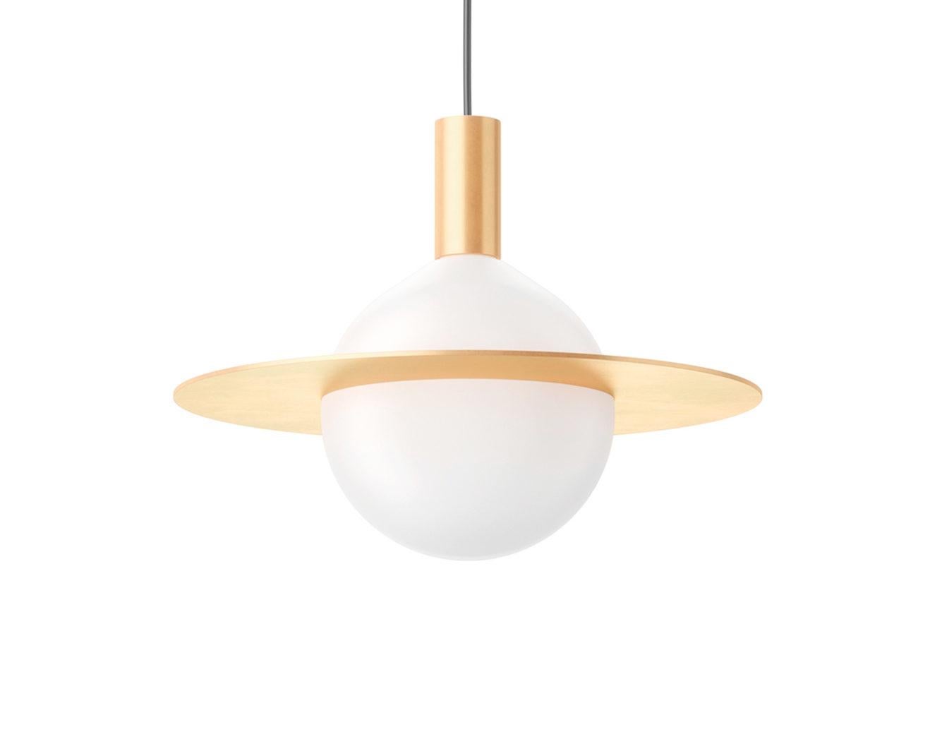 Orbis 25 is a Minimalist pendant lamp design by Wishnya Design Studio.
Brass finish. 

Measures: D 25cm
LED G9 60W 220V - US compatible
Dimmable
Adjustable wire

Two sizes available 
Two finishes available: copper, brass, aluminum.