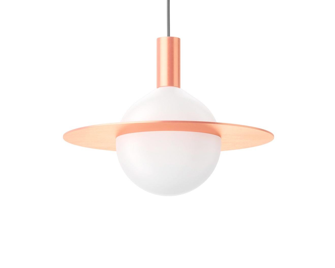 Orbis 40, Contemporary Pendant Lamp, Brass 2