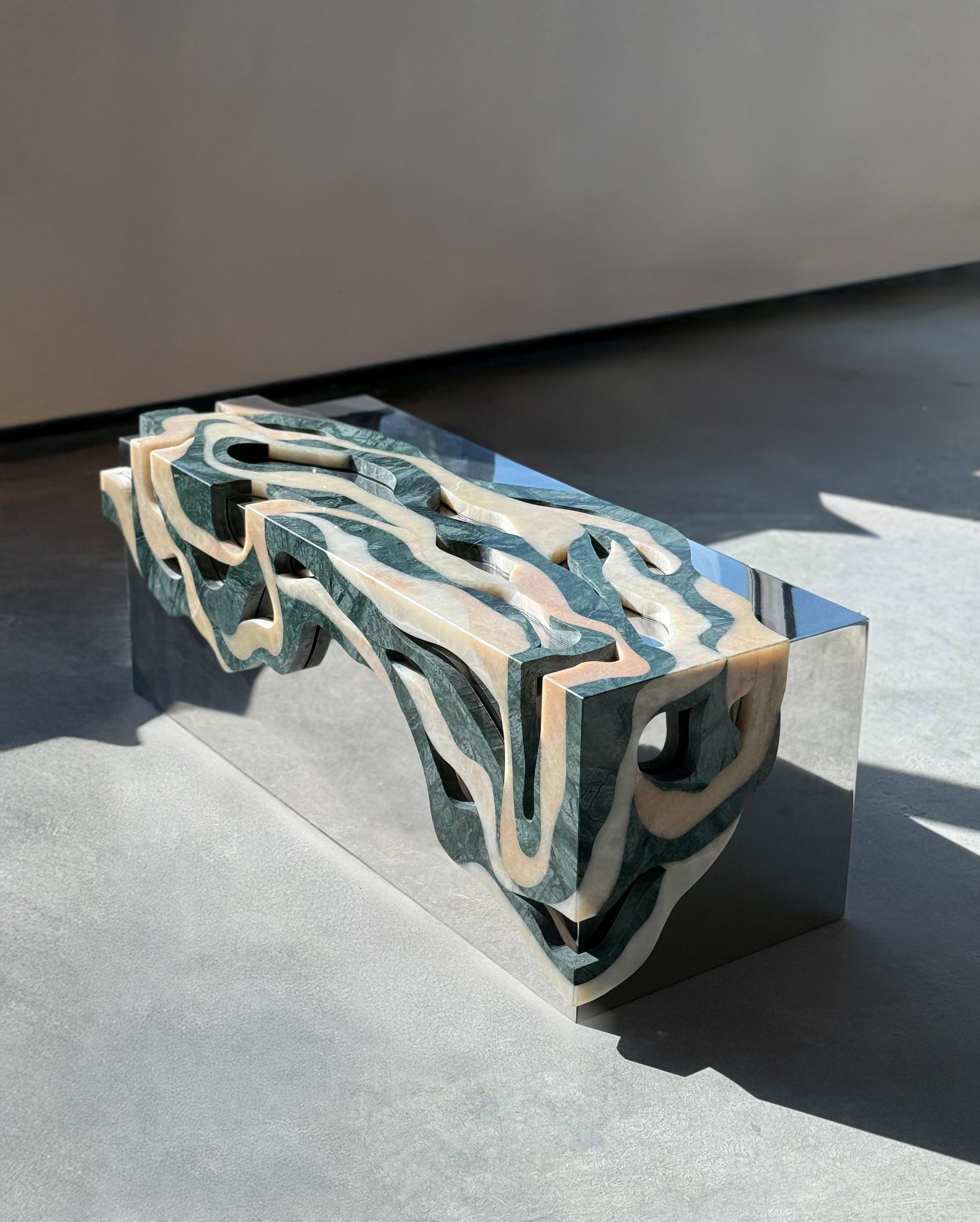 Fatto a mano Panchina in marmo HOMA 