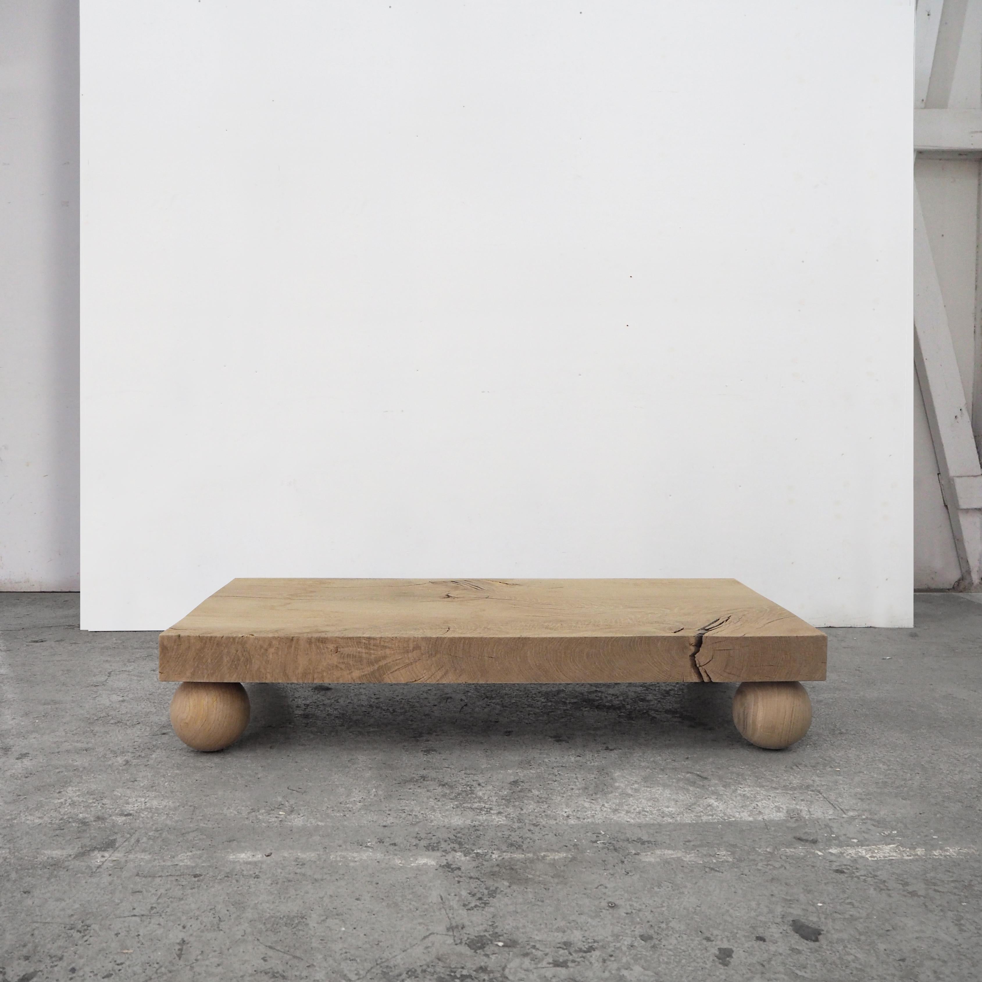 Orbis Coffee Table in Hand-Carved European Solid Oak by WDSTCK Studio
Limited Edition Of 2 Pieces.
Dimensions: D 80 x W 170 x H 28 cm.
Materials: Oak.

This special edition of the Orbis table will be produced in only two units, due to the uniqueness