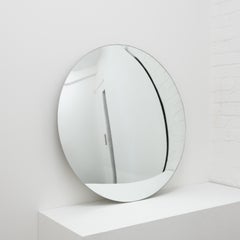 Convex Handcrafted Minimalist Frameless Round Mirror, XL