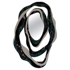 Orbis Mirror with Marble Frame by Homa