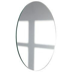 Orbis Round Minimalist Frameless Mirror Floating Effect, Small