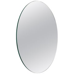 Orbis Specchio rotondo minimalista senza cornice, medio